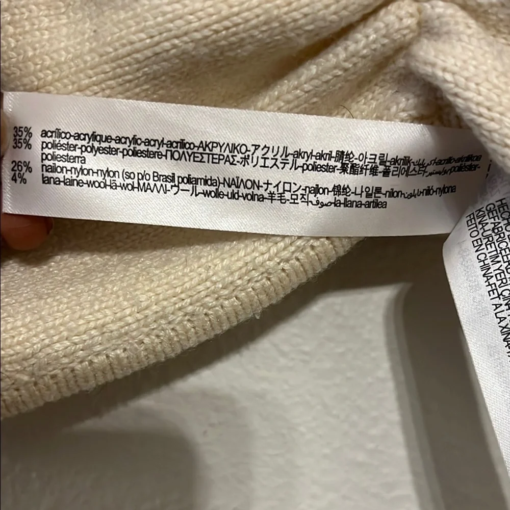 Zara Cream Knit set with Ruched Detail - Picture 2 of 6